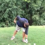 elderly man enjoying golf